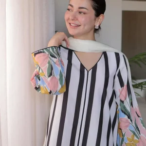 Digital Printed Swiss Lawn Dress