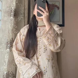 3 Piece - premium Printed Dress With Plazo